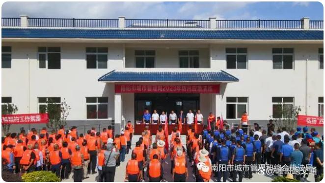 南陽(yáng)市城市管理局|防汛演練筑防線，未雨綢繆礪精兵